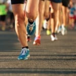 Photo of Runner's Feet During the Myrtle Beach Marathon.