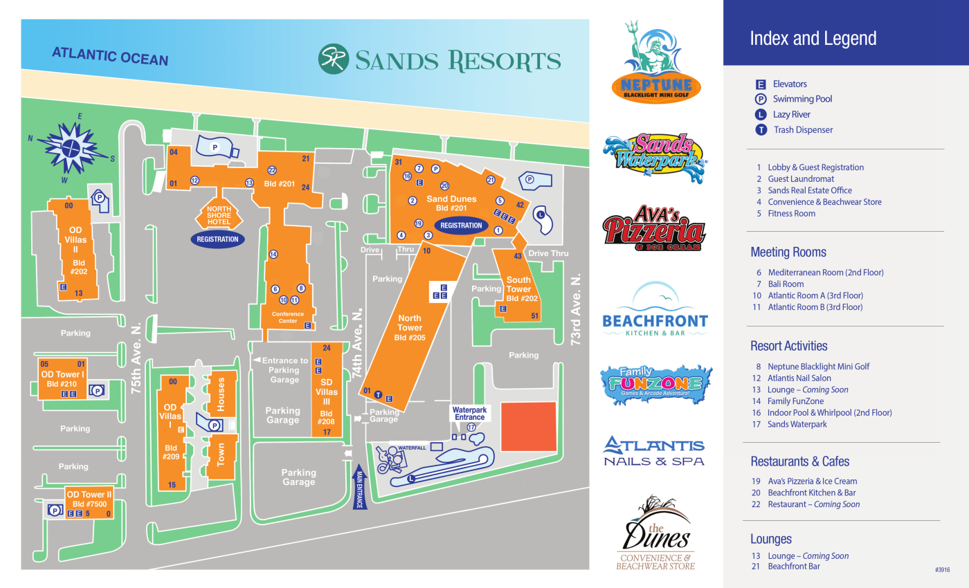 Sand Dunes Resort Property Map